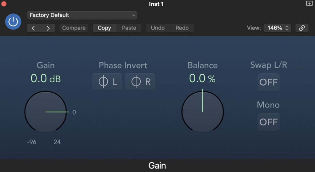 gain plugin logic pro x