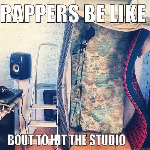 rappers be like mattress studio