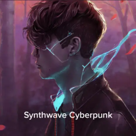 synthwave playlist cover art