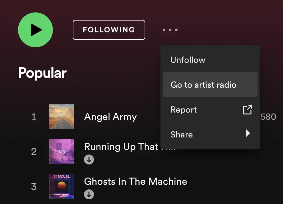 get on spotify radio